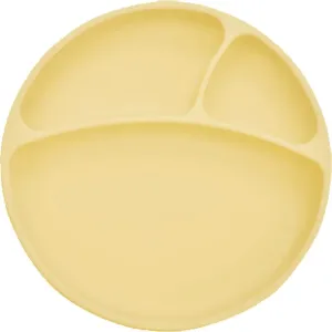 Minikoioi Puzzle Plate Yellow divided plate with suction cup 1 pc