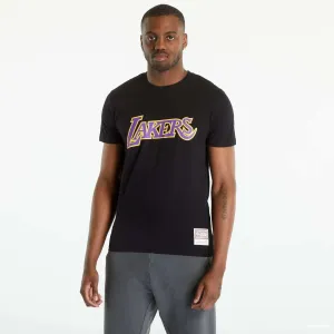 Mitchell & Ness NBA Team Logo Tee Lakers Black #1412033
