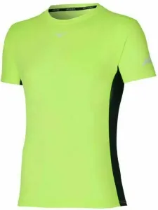 Mizuno Sun Protect Tee Neolime M Running t-shirt with short sleeves