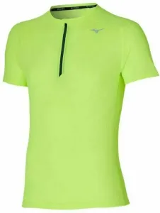 Mizuno Trail DAFHZ Tee Neolime XL Running t-shirt with short sleeves
