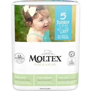 Moltex Pure & Nature Junior Size 5 disposable organic nappies 11-16 kg 25 pc