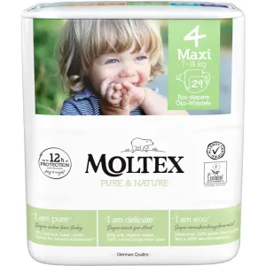 Moltex Pure & Nature Maxi Size 4 disposable organic nappies 7-14 kg 29 pc