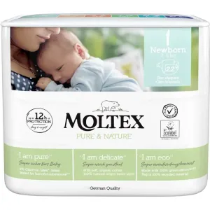 Moltex Pure & Nature Newborn Size 1 disposable organic nappies 2 - 4 kg 22 pc