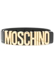 MOSCHINO - Leather Belt With Logo #1595579