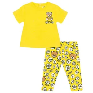 Moschino Girls T-shirt Pyjamas Set Yellow 3Y