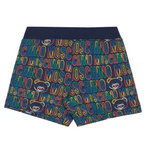 Moschino Baby Boys Repeat Logo Shorts Navy 2Y