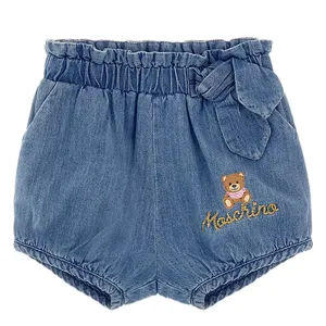Moschino Baby Girls Denim Shorts Blue 12/18 Bleach Light