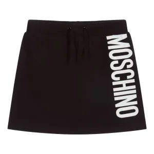 Moschino Girls Logo Skirt Black 10Y