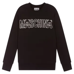 Moschino Boys Logo Sweatshirt Black 8Y #677797