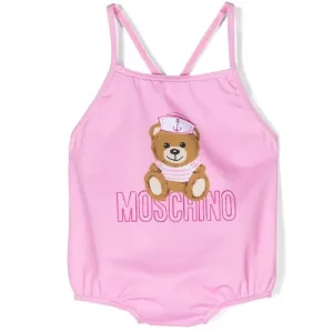 Moschino Baby Girls Swimsuit Pink 9/12 Bonbon