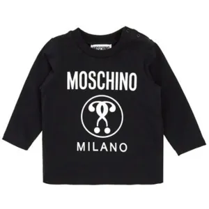 Moschino Baby Boys Logo T-shirt Black 18M