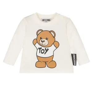 Moschino Baby Girls Toy Bear T-shirt White 3M