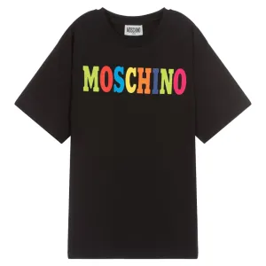Moschino Boys Logo T-shirt Black 6Y #1575203