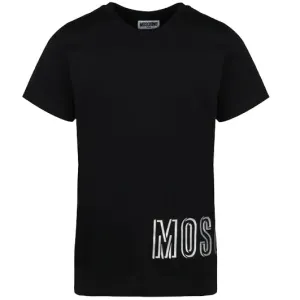 Moschino Boys Logo T-shirt Black 8Y #672471