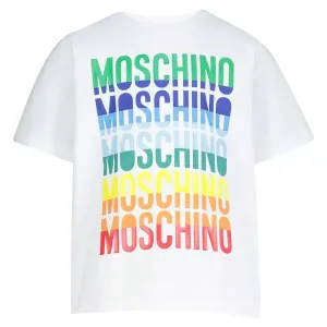 Moschino Boys Multiple Logo T-shirt Black 10Y #684883