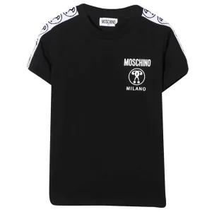 Moschino Unisex Kids Logo T-shirt Black 8Y