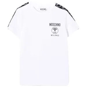 Moschino Unisex Kids Logo T-shirt White 10Y #1000112