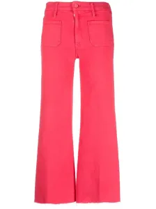 MOTHER - Wide Leg Cropped Jeans