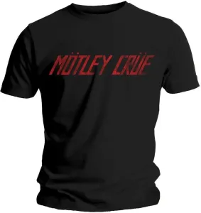 Motley Crue T-Shirt Distressed Logo Unisex Black M
