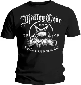 Motley Crue T-Shirt Unisex You Can't Kill Rock & Roll Black L