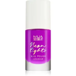MUA Makeup Academy Neon Lights neon nail polish shade Ultraviolet 8 ml