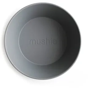 Mushie Round Dinnerware Bowl Bowl Smoke 2 pc