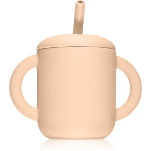 Mushie Training Cup with Straw Cup with straw Blush 175 ml