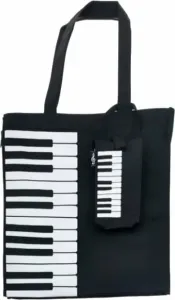 Music Sales Keyboard/Piano Design Shopper Bag Black