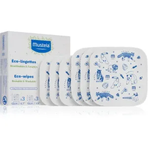 Mustela ECO Reusable & Washable Wipes cleansing wipes for children from birth 6 pc