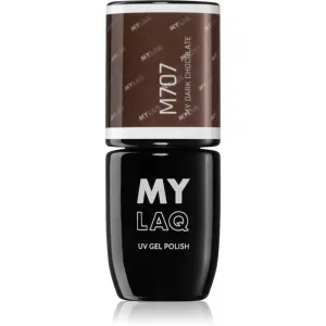 MYLAQ UV Gel Polish gel nail polish shade My Dark Chocolate 5 ml