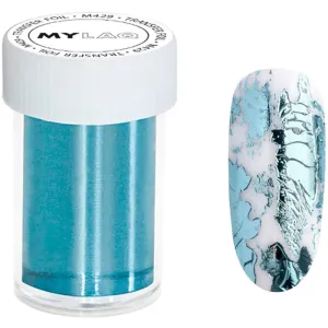 MYLAQ Transfer Foil nail art foil for nails shade Blue 4x100 cm