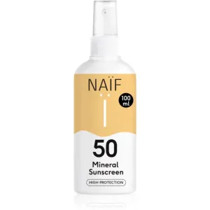 Naif Sun Mineral Sunscreen SPF 50 protective sunscreen spray SPF 50 100 ml #1887665