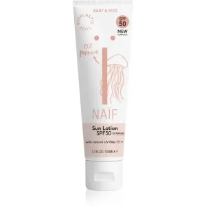 Naif Baby & Kids Sun Lotion SPF 50 sunscreen fragrance-free for children from birth SPF 50 100 ml #295338