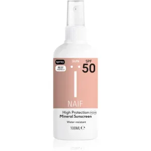 Naif Sun Mineral Sunscreen SPF 50 protective sunscreen spray SPF 50 100 ml #1409506