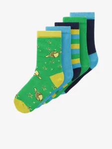 name it Vagn 5 pairs of children's socks Green #1435850