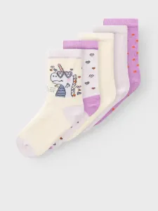 name it Vinni 5 pairs of children's socks Pink