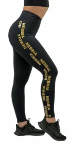 Nebbia Classic High Waist Leggings INTENSE Iconic Black/Gold L Fitness Trousers