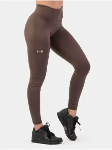 Nebbia Classic High-Waist Performance Leggings Brown L Fitness Trousers