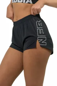 Nebbia FIT Activewear Smart Pocket Shorts Black L Fitness Trousers