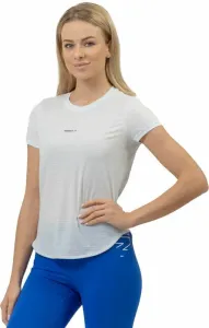 Nebbia FIT Activewear T-shirt “Airy” with Reflective Logo White L Fitness T-Shirt