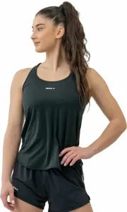 Nebbia FIT Activewear Tank Top “Airy” with Reflective Logo Black L Fitness T-Shirt