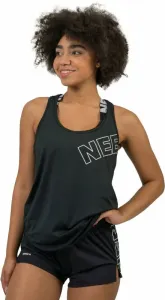 Nebbia FIT Activewear Tank Top “Racer Back” Black L Fitness T-Shirt