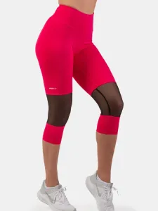 Nebbia High-Waist 3/4 Length Sporty Leggings Pink M Fitness Trousers