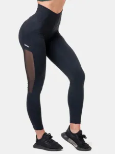 Nebbia High-Waist Mesh Black S Fitness Trousers