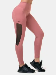 Nebbia High-Waist Mesh Old Rose XS Fitness Trousers