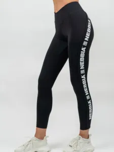 Nebbia High Waisted Side Stripe Leggings Iconic Black L Fitness Trousers