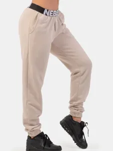Nebbia Iconic Mid-Waist Sweatpants Cream L Fitness Trousers