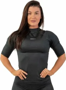 Nebbia Python SnakeSkin Mid Sleeve T-Shirt Black M Fitness T-Shirt