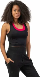 Nebbia Sporty Slim-Fit Crop Tank Top Black L Fitness T-Shirt