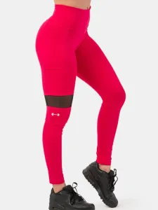Nebbia Sporty Smart Pocket High-Waist Leggings Pink L Fitness Trousers